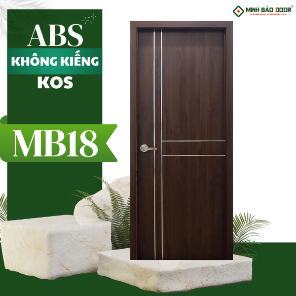 Cửa ABS Hàn Quốc không kiếng KOS MB18