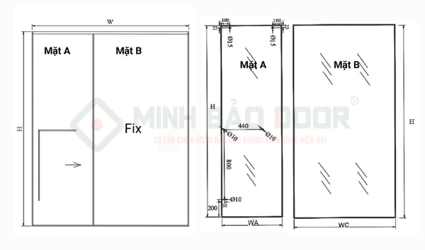 kích thước cabin tắm