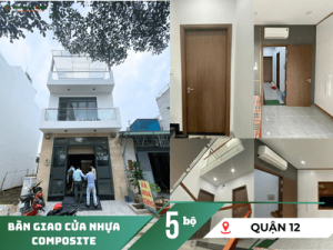 Bàn giao dự án cửa nhựa composite tại Quận 12 | CĐT: Anh Cảnh