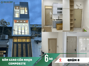 Bàn giao cửa nhựa composite tại Quận 8 | CĐT: chị Yến