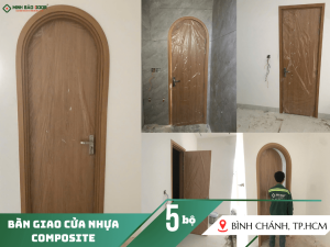 Bàn giao 5 bộ cửa nhựa composite tại Bình Chánh | CĐT: Anh Cảnh