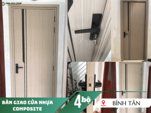 Lắp đặt 4 bộ cửa nhựa composite tại Bình Tân | CĐT: Anh Dân