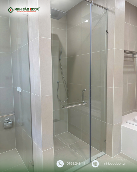 thi công cabin tắm slim cho biệt thự