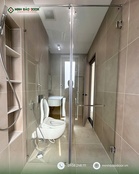 thi công cabin tắm slim cho biệt thự
