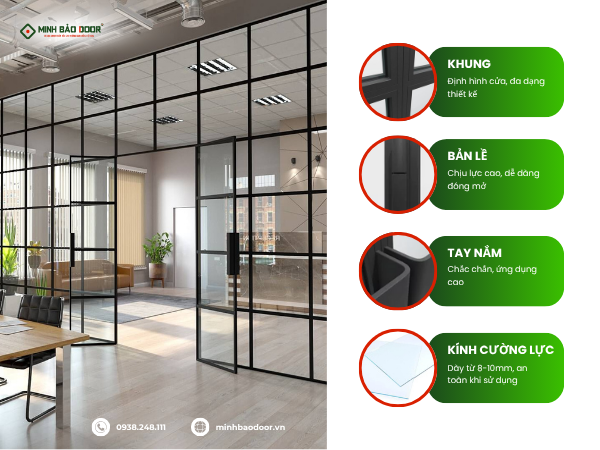 Báo giá cửa nhôm slim Cần Thơ mới nhất