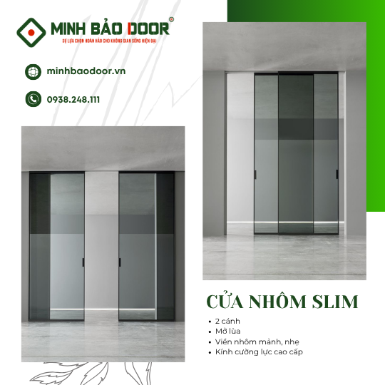 Báo giá cửa nhôm slim Cần Thơ mới nhất