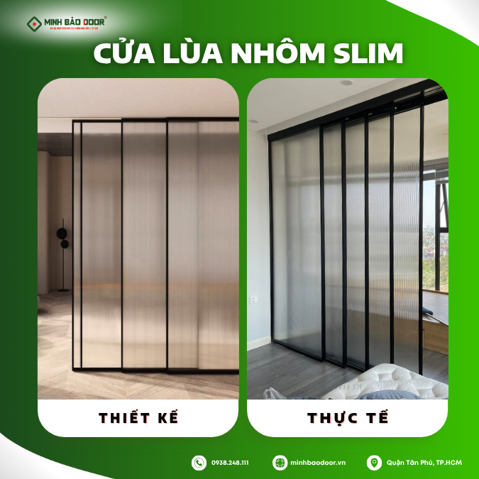 Bảng Giá Cửa Nhôm Slim Hà Tĩnh Mới Nhất