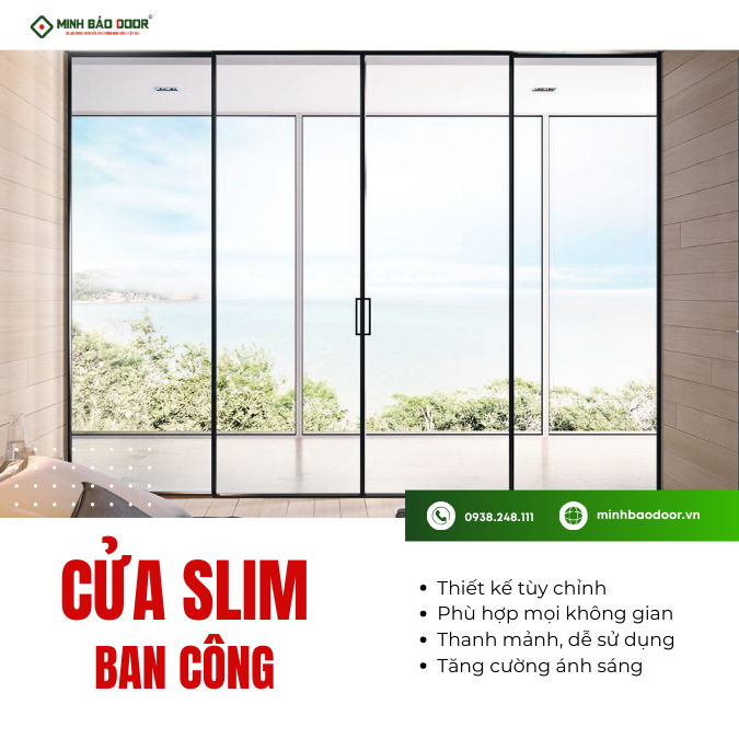 Báo giá cửa nhôm slim Điện Biên