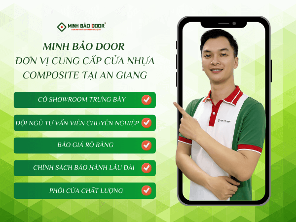 Minh Bảo Door đơn vị cung cấp uy tín tại An Giang - Giá cửa nhựa composite tại An Giang