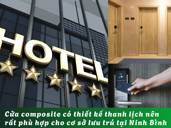 Cửa nhựa composite đặc biệt phù hợp với các cơ sở lưu trú tại Ninh Bình