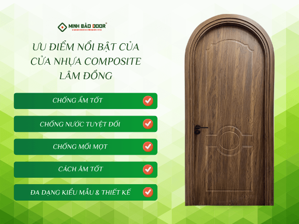 Ưu điểm cửa cửa nhựa composite Lâm Đồng - Giá cưa nhựa composite Lâm Đồng