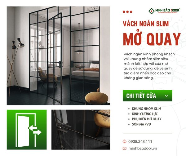 Bảng báo giá cửa nhôm slim phường Bình Đông HCM mới nhất