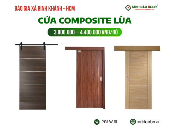 Báo giá cửa composite xã Bình Khánh HCM