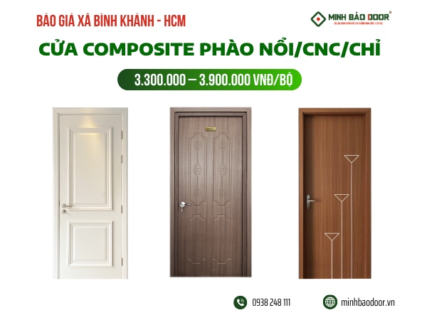 Báo giá cửa composite xã Bình Khánh HCM